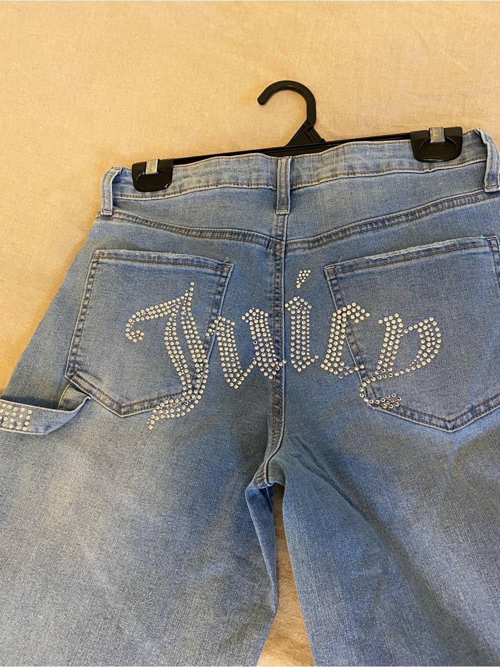 Juicy Couture rhinestone carpenter pant 27